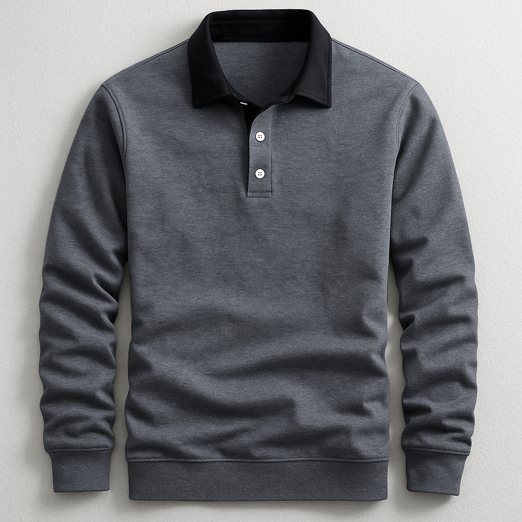 Polo en Coton et Maille Jersey - Col Rétro Contrasté
