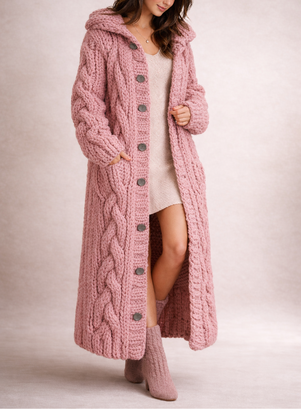 Manteau Élégant et Confortable avec Couverture de Ventre