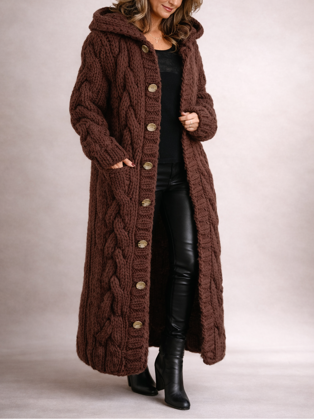 Manteau Élégant et Confortable avec Couverture de Ventre