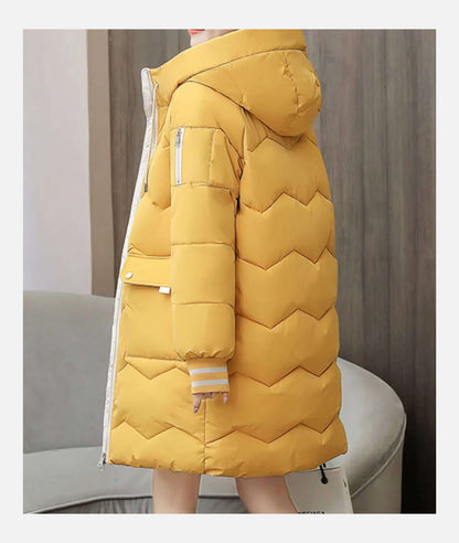 Manteau d'hiver pour femme avec capuchon