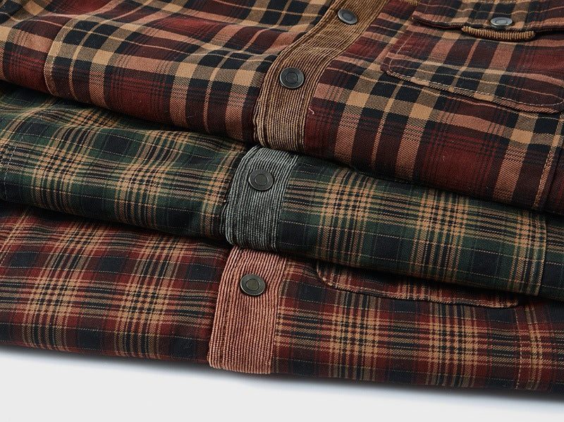 Chemise à carreaux avec doublure chauffante - Idéal pour les sorties d'automne et d'hiver