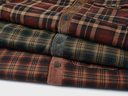 Chemise à carreaux avec doublure chauffante - Idéal pour les sorties d'automne et d'hiver