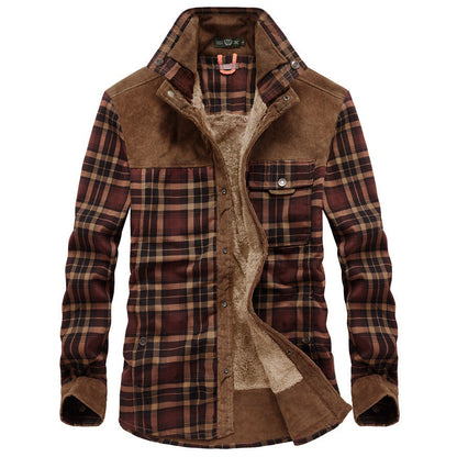 Chemise à carreaux avec doublure chauffante - Idéal pour les sorties d'automne et d'hiver