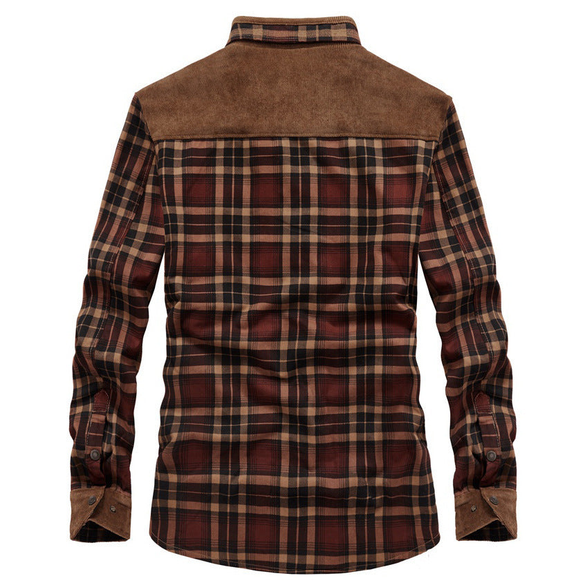 Chemise à carreaux avec doublure chauffante - Idéal pour les sorties d'automne et d'hiver