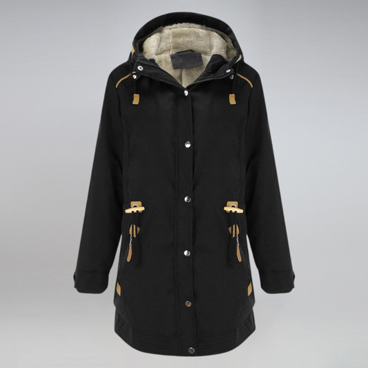 Parka femme à capuchon, vue de face