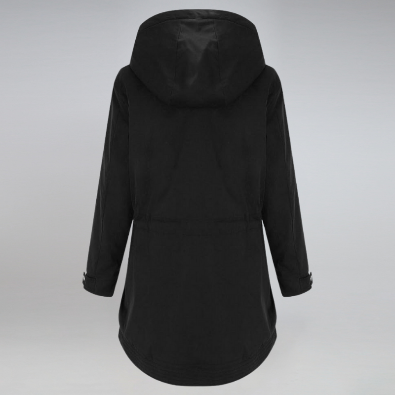 Parka femme à capuchon, vue de dos