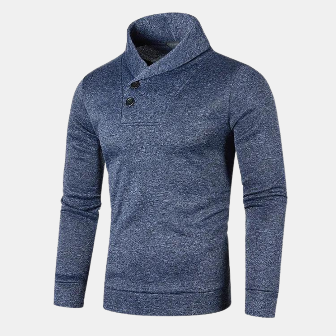 Vue arrière du pull ajusté pour homme