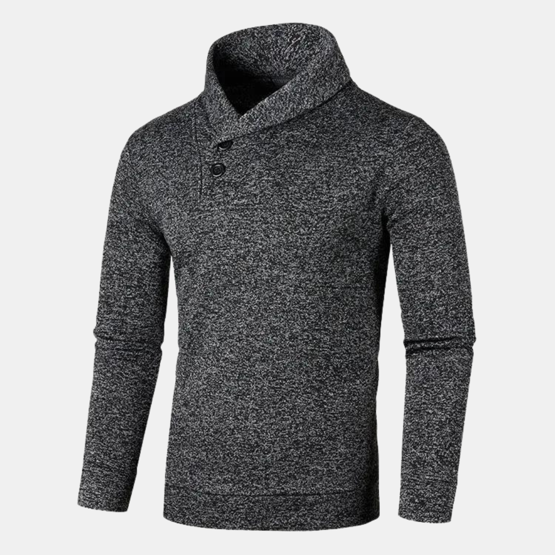 Pull pour homme porté, vue d'ensemble