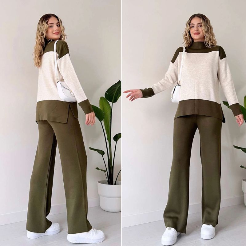 pull pour femme, modèle portant le pull