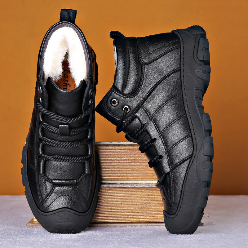 bottines d'hiver pour hommes, vue arrière