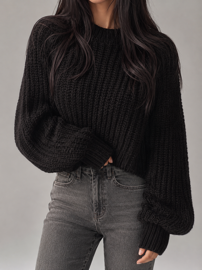 chandail oversized en maille épaisse, vue avant