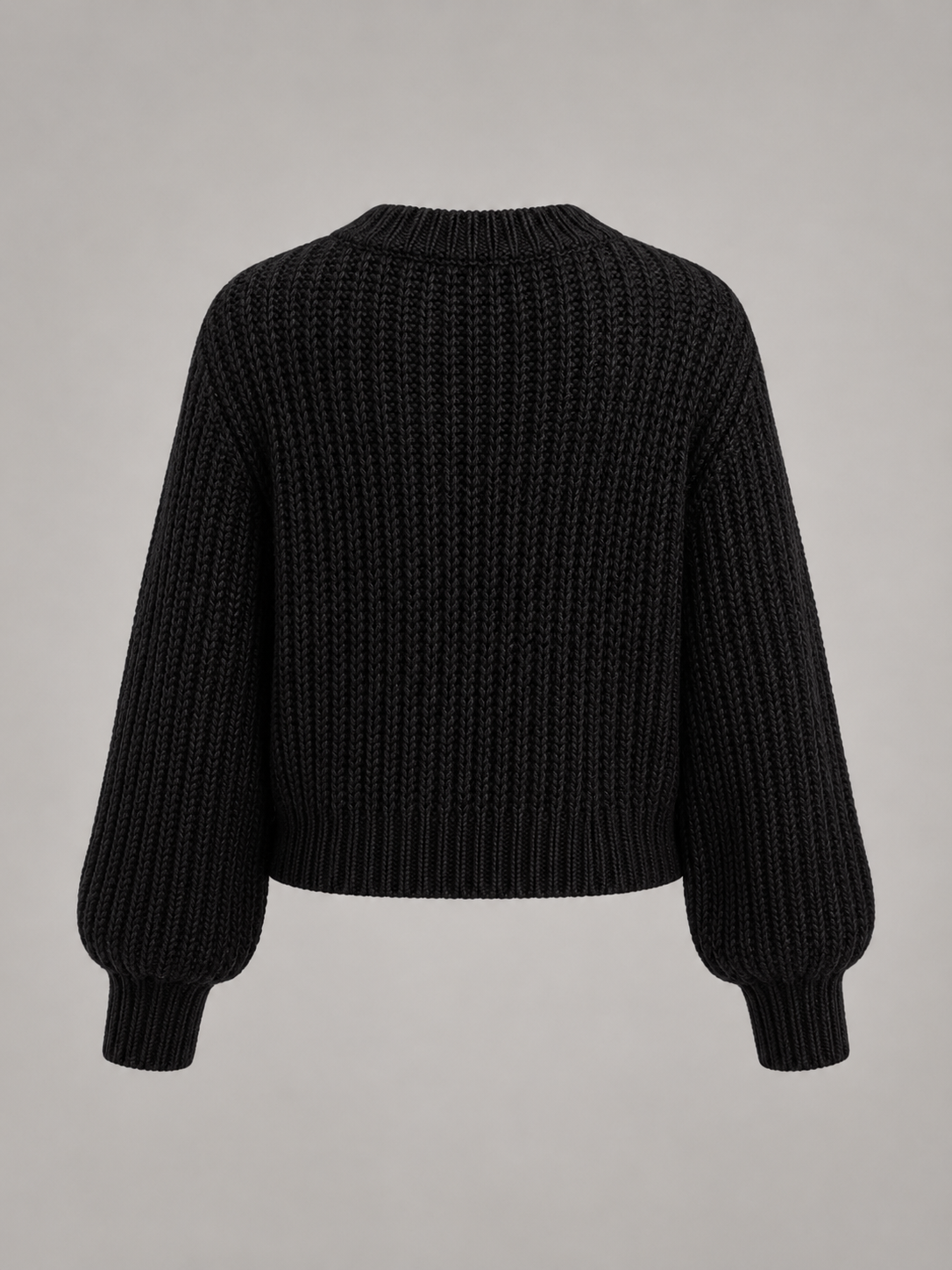 chandail oversized en maille épaisse, détail de la maille