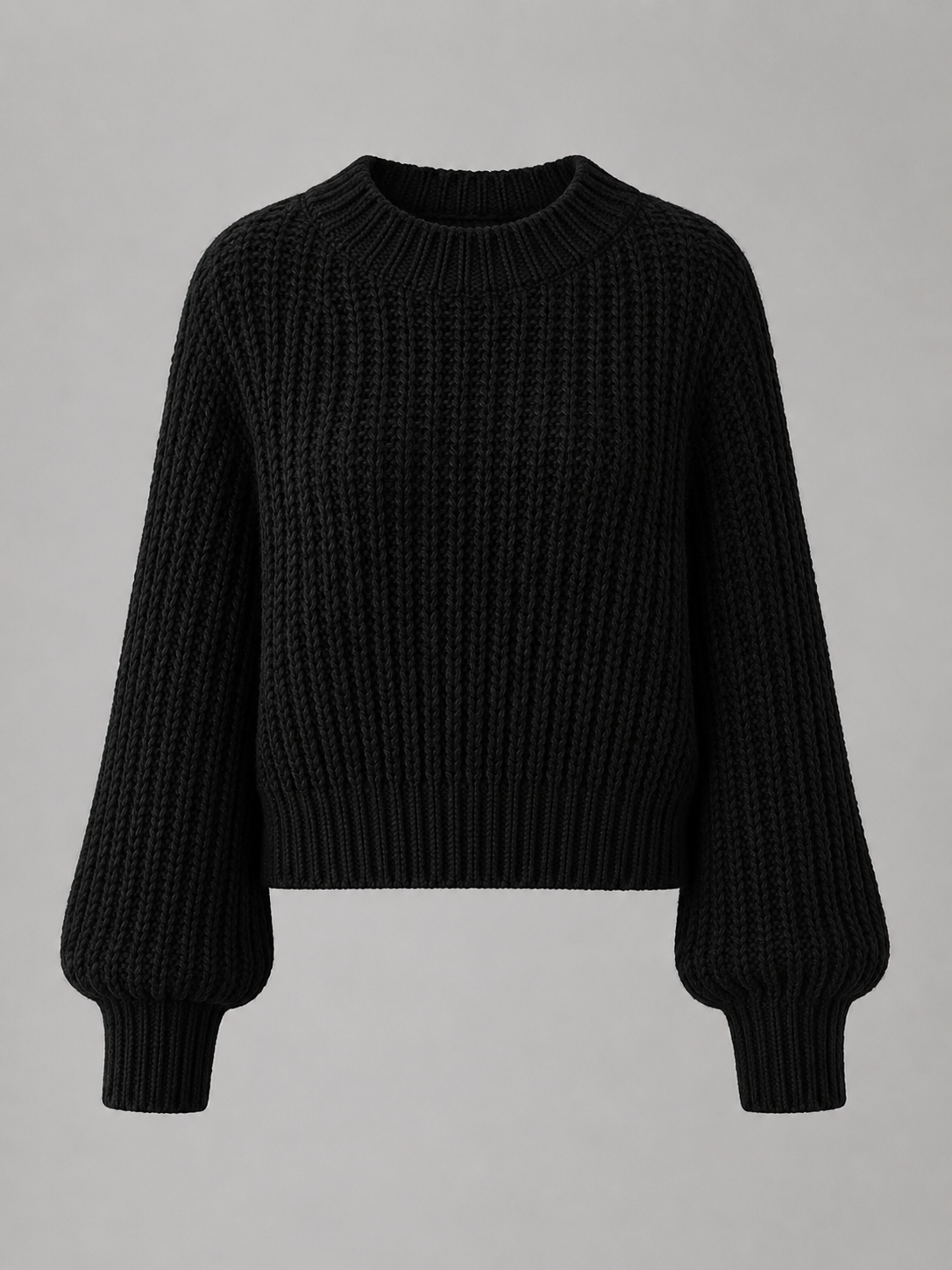 chandail oversized en maille épaisse, modèle portant le chandail