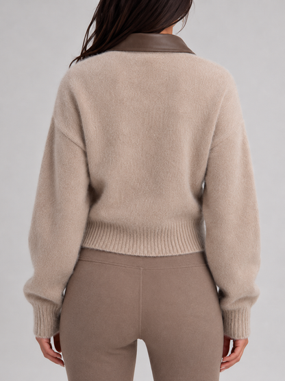 cardigan en maille douce, vue arrière