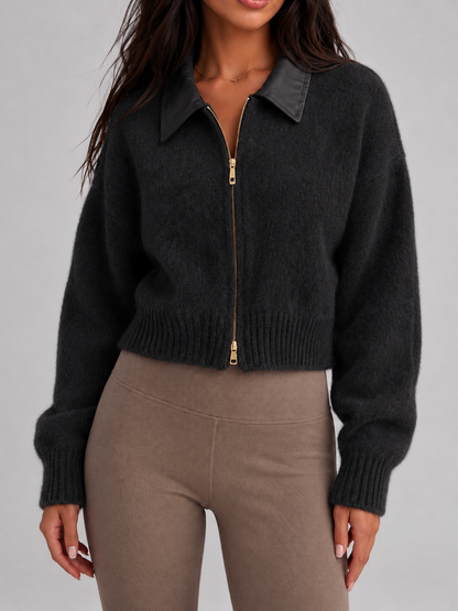 cardigan en maille douce, vue de dos