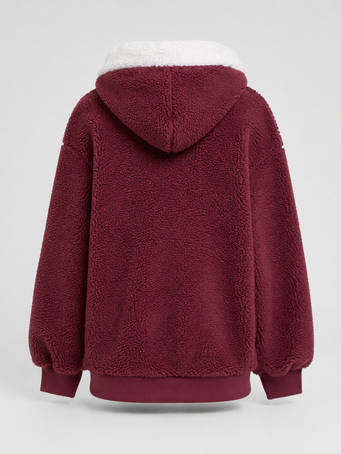 Veste matelassée à capuche pour femme avec doublure sherpa