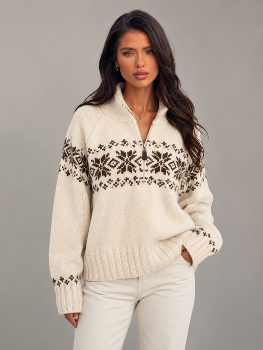 Gilet en maille pour femme, vue de face