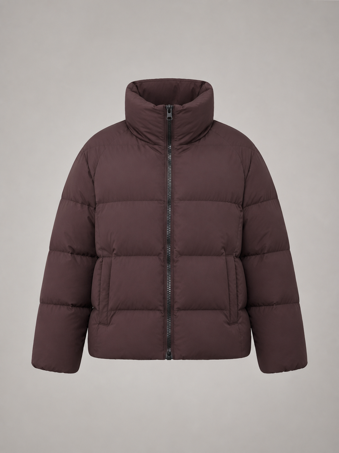 Veste pour femme à fermeture éclair et ceinture, sur mannequin