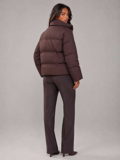 Veste pour femme à fermeture éclair et ceinture, avec un accessoire