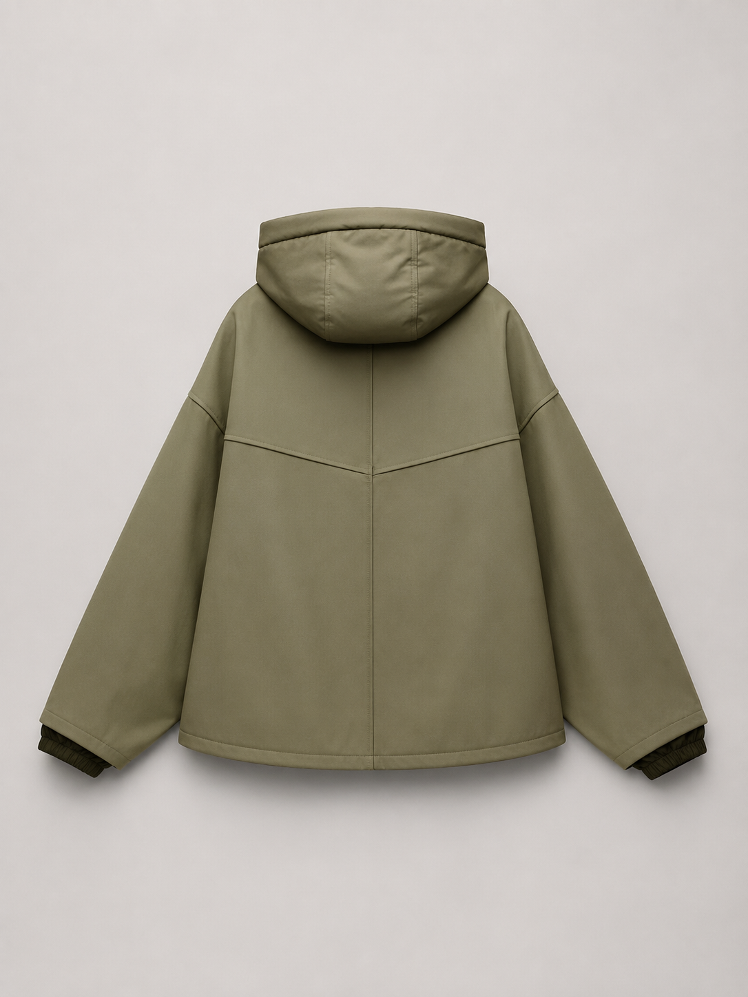 Veste à capuche rembourrée pour femme, détail du capuche