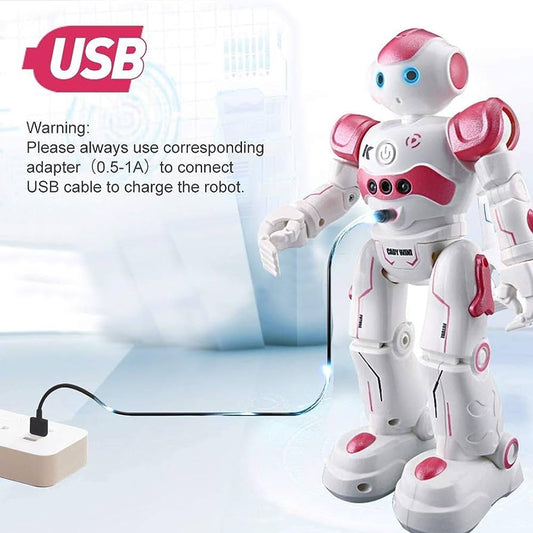 Robot jouet NovaBot montrant la sensibilité du capteur de contrôle par gestes
