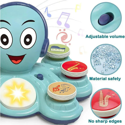 Ensemble musical avec divers instruments et accessoires