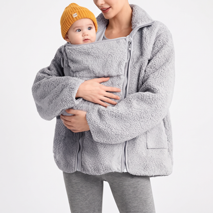 Veste de grossesse en fleece, vue de face