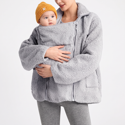 Veste de grossesse en fleece, vue de face