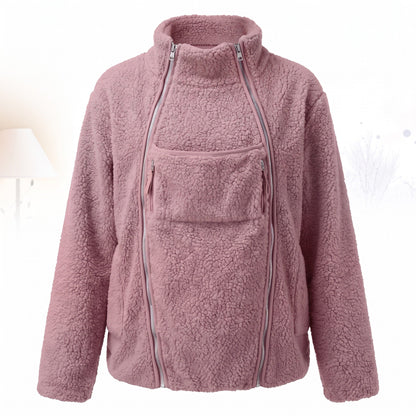 Veste de grossesse en fleece, avec étiquette de lavage