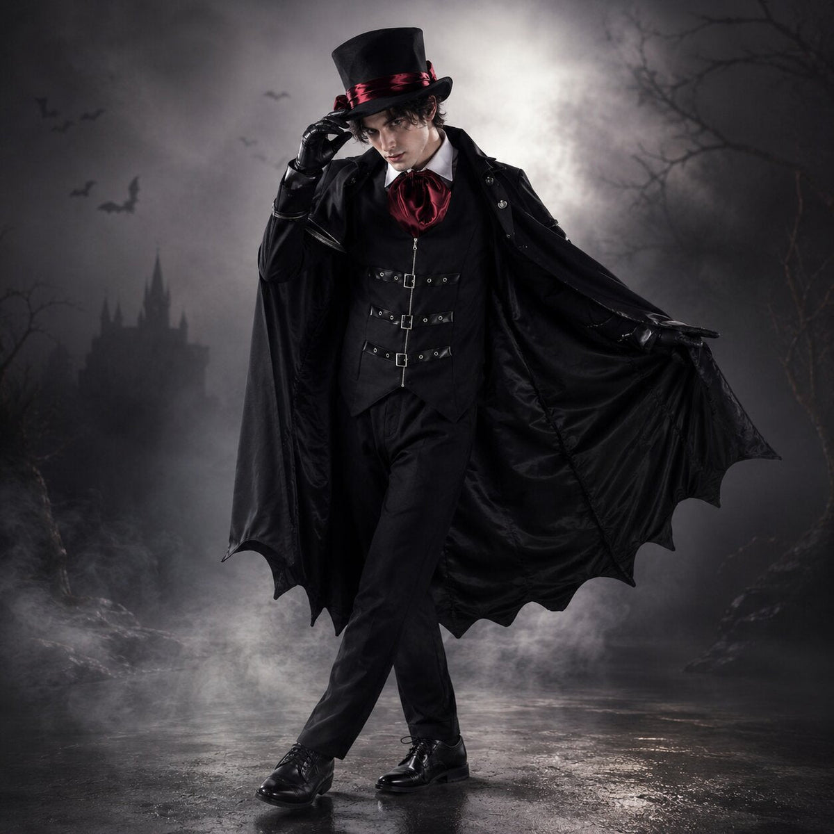 costume de vampire pour femme, vue arrière