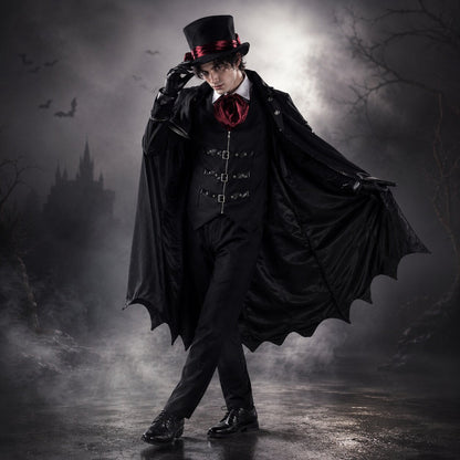 costume de vampire pour femme, vue arrière