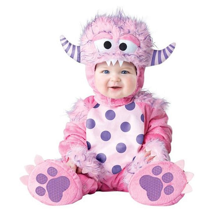 Vue de dos de la combinaison de Halloween en coton pour bébé