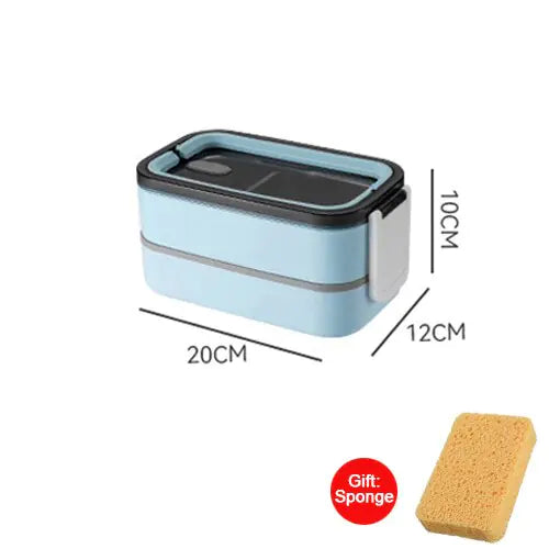 Lunchbox à double compartiment, vue vide