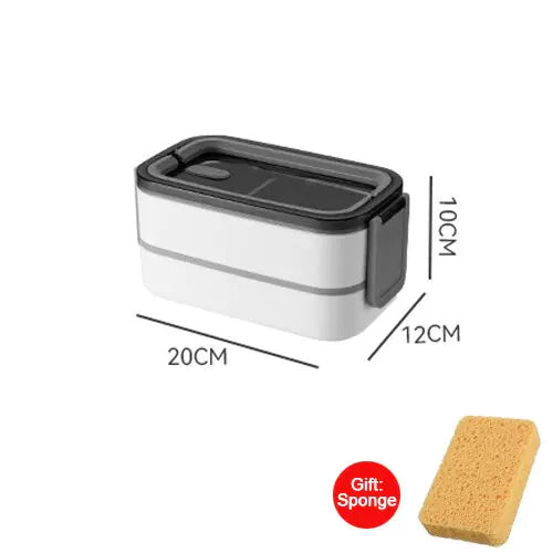 Lunchbox bento avec repas organisé, vue remplie