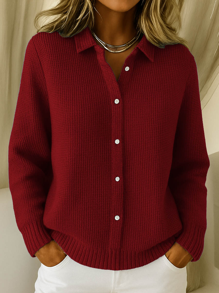 cardigan classique pour femmes, détail du col
