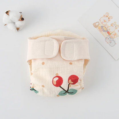 Body bébé plié à plat, motif cerise et pois