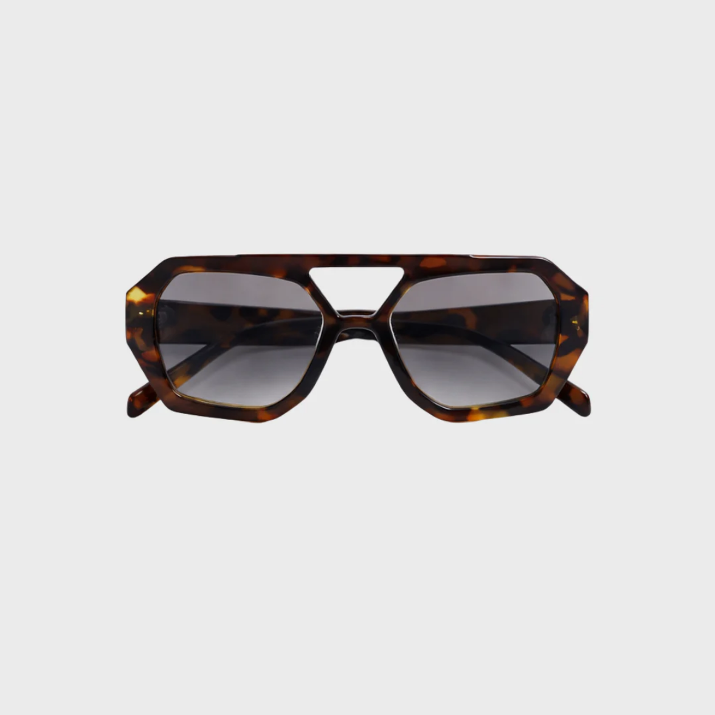 Occhiali da Sole Oversize – Montatura Tartarugata Geometrica di Tendenza
