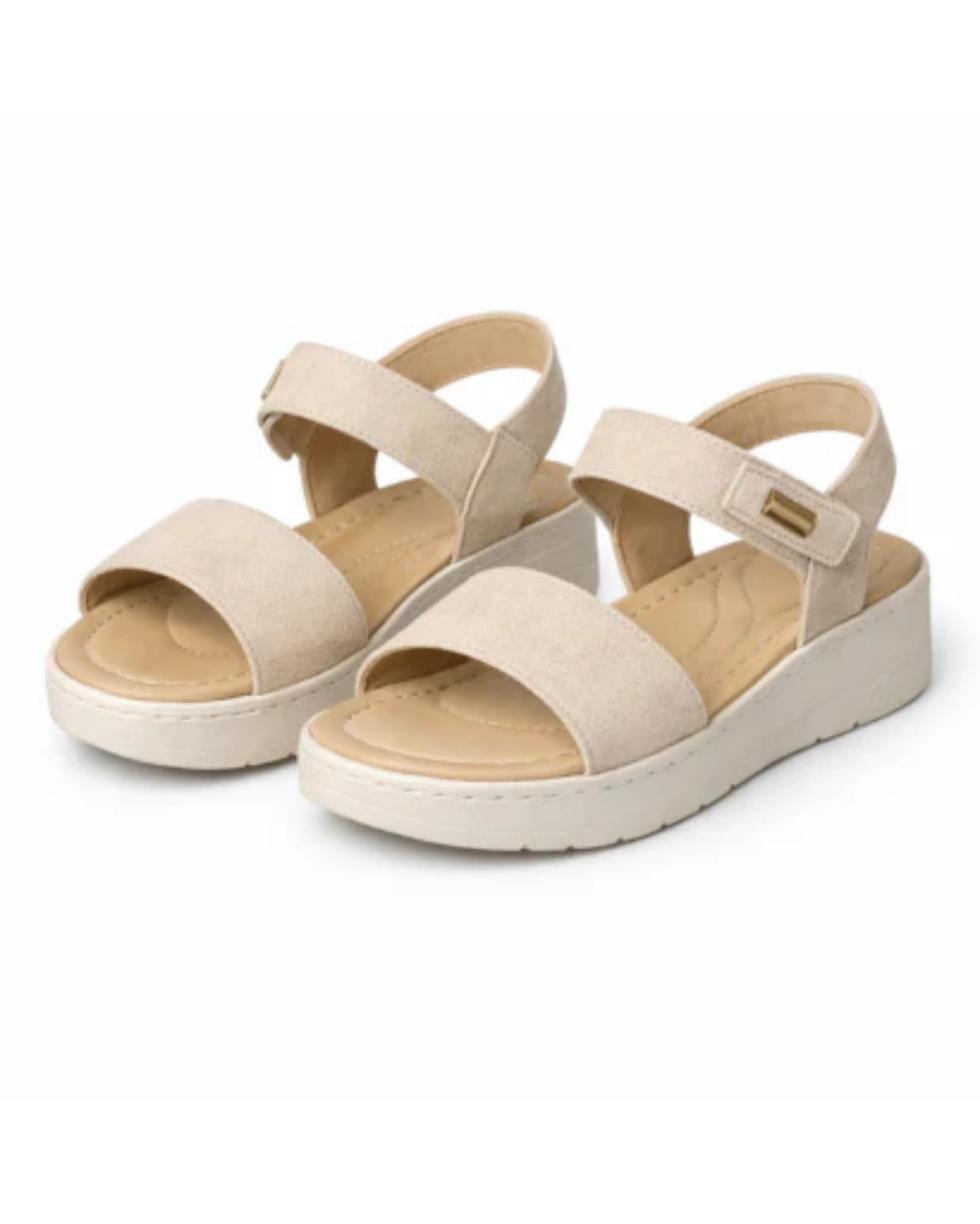 Sandales Compensées Femme – Brides Ajustables & Bout Ouvert, Maintien Plateforme Confort
