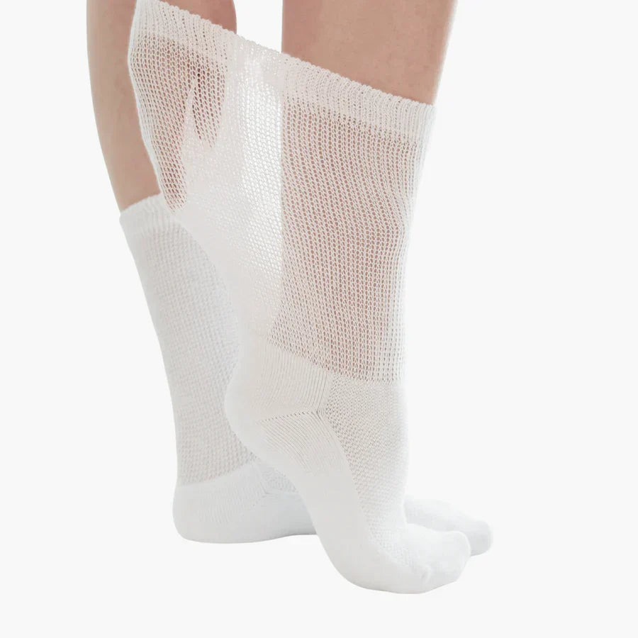 Chaussettes confort sans couture Blanc