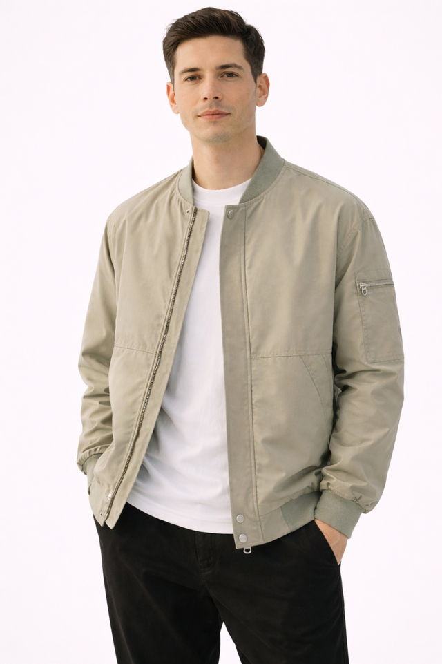Blouson Bomber Homme Léger – Style Urbain & Coupe Casual Zippée | Mi-Saison & Sortie