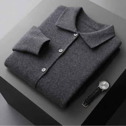 Cardigan Homme Cachemire Classique – Élégance & Douceur Intemporelle | Automne Hiver