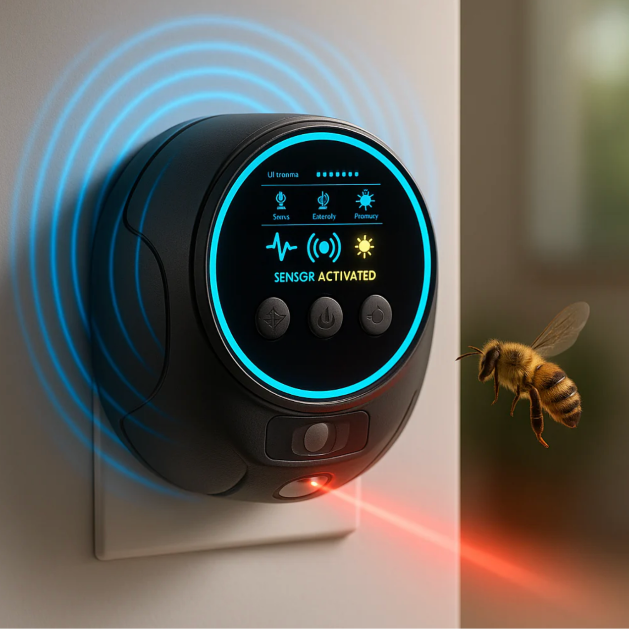 Répulsif Ultrasonique Anti-Guêpes &amp; Abeilles – Protection 360° Sans Produits Chimiques