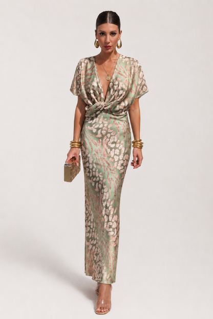 Robe d'Été Femme Multicolore – Coupe Fluide & Imprimé Vibrant, Effet Ventre Plat