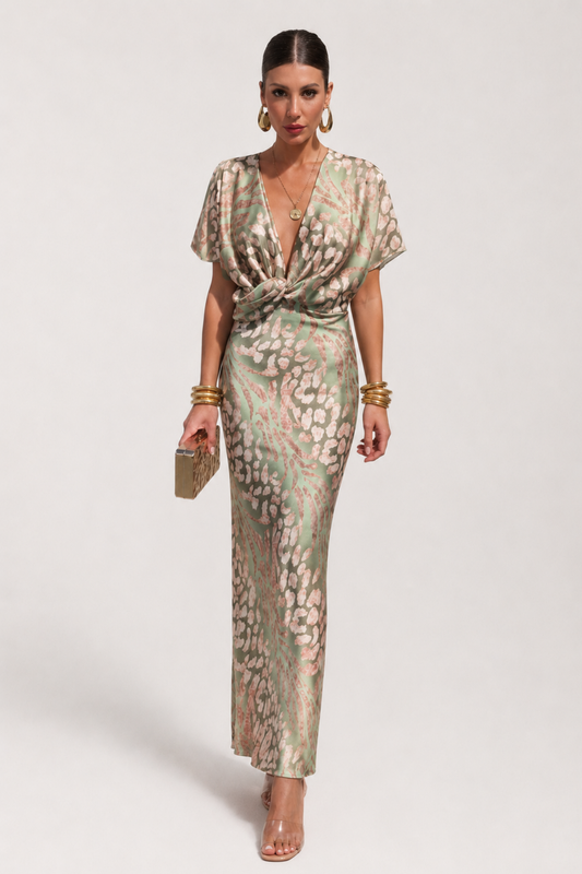 Robe d'Été Femme Multicolore – Coupe Fluide & Imprimé Vibrant, Effet Ventre Plat