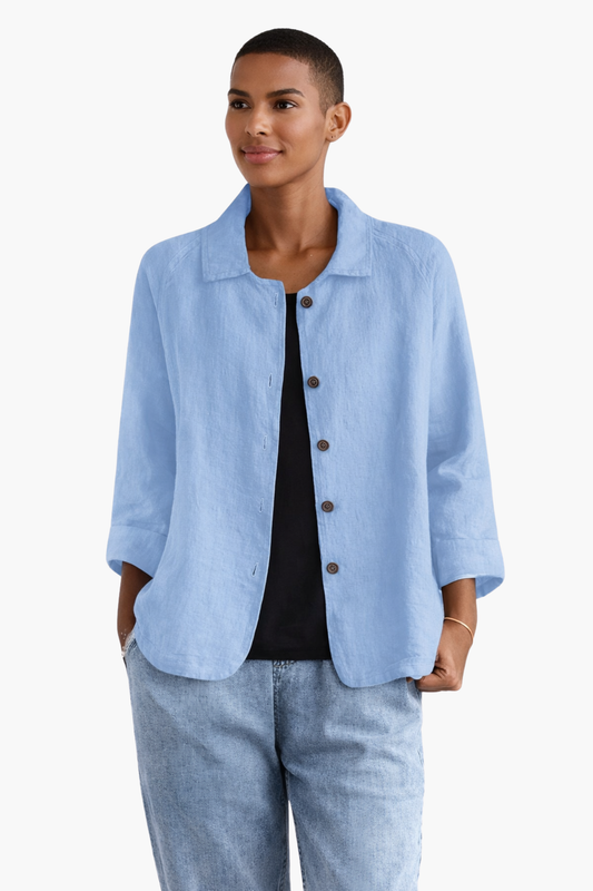 Veste Légère Femme Boutonnée – Tissu Fluide & Style Décontracté Élégant | Printemps & Bureau