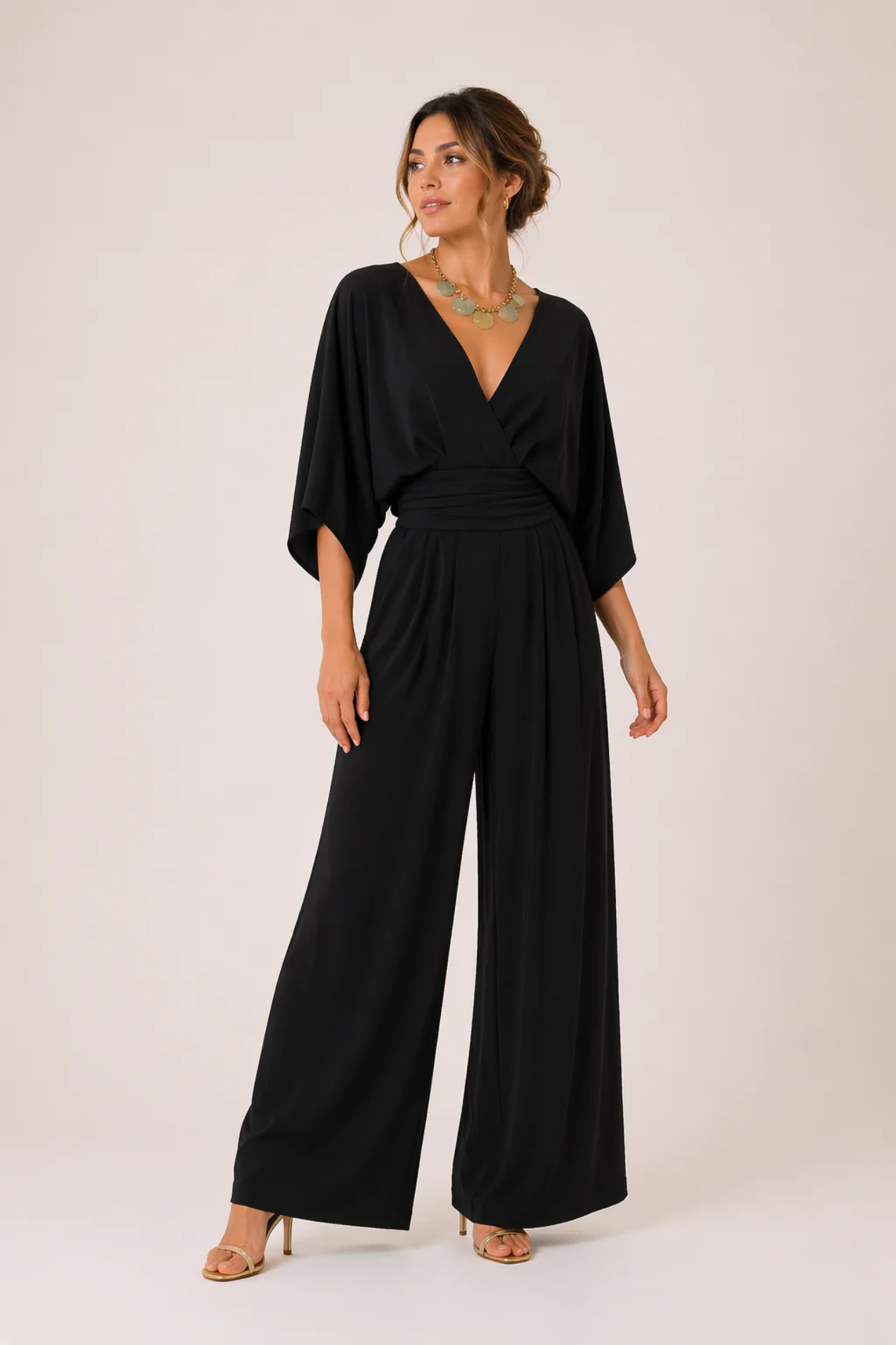 Combinaison Femme Fluide – Coupe Élégante & Taille Marquée, Style Chic Polyvalent