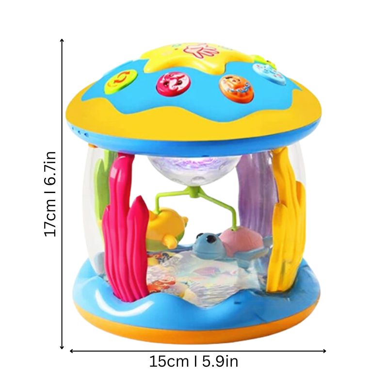 Carrousel musical lumineux pour bébé, vue détaillée