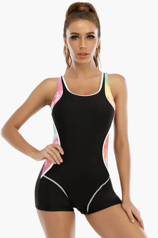 Maillot de Bain Sport Femme Une Pièce Shorty – Maintien Actif & Coupe Dynamique | Natation & Plage