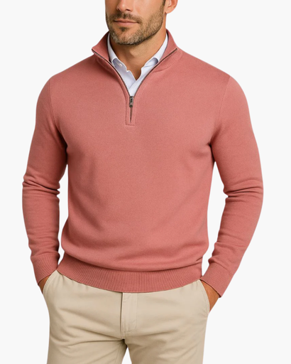 Pull Homme Demi-Zip – Style Business Décontracté & Élégant | Automne Hiver
