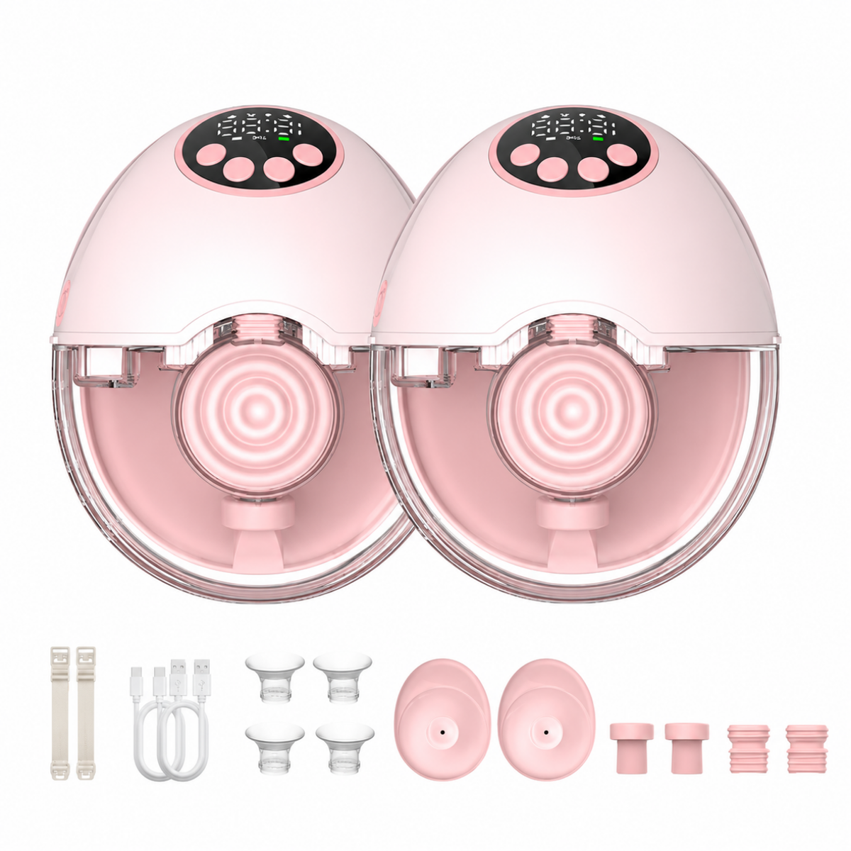 Téterelles, gobelet collecteur et valves inclus avec le tire-lait portable